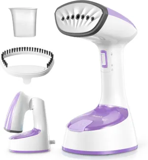 NEW Reemix Steamer for Clothes, Folding Handheld Design Garment Wrinkles Remover, 20g/min Strong Penetrating Steam, 25-Sec Fast Heat-up, for Home, Office and Travel (Purple), Retails $40
