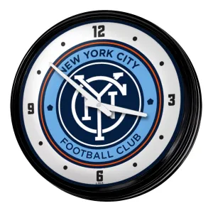 New York City FC: Retro Lighted Wall Clock