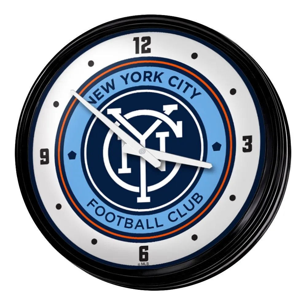 New York City FC: Retro Lighted Wall Clock