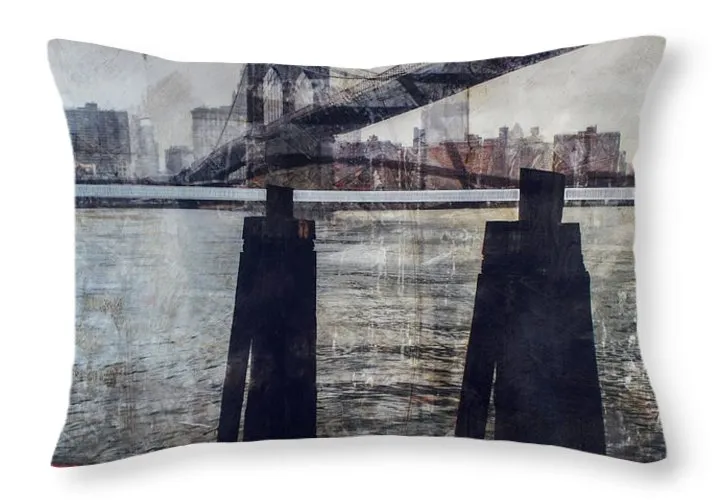 New York Pier - Throw Pillow
