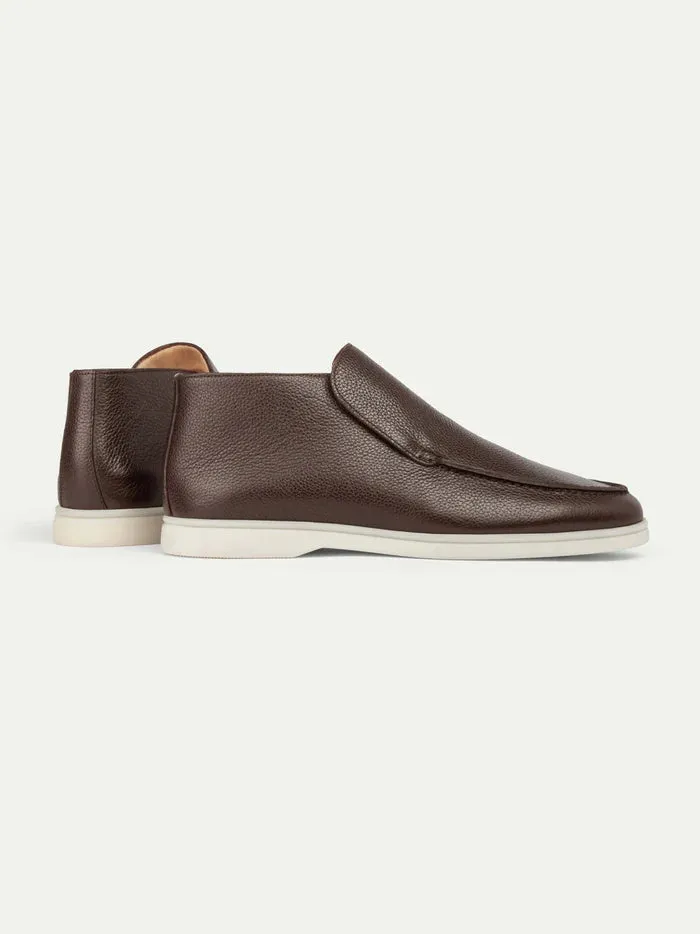 Noel Brown Mild Leather Long Loafer