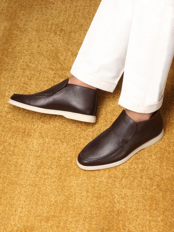 Noel Brown Mild Leather Long Loafer
