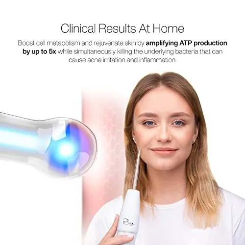 NuDerma Clinical Skin Therapy Wand - Portable High Frequency Skin Therapy Machine w 6 Fusion Neon   Argon Wands – Anti Aging - Blemish & Spot Control - Skin Tightening & Radiance - Wrinkle Reducing