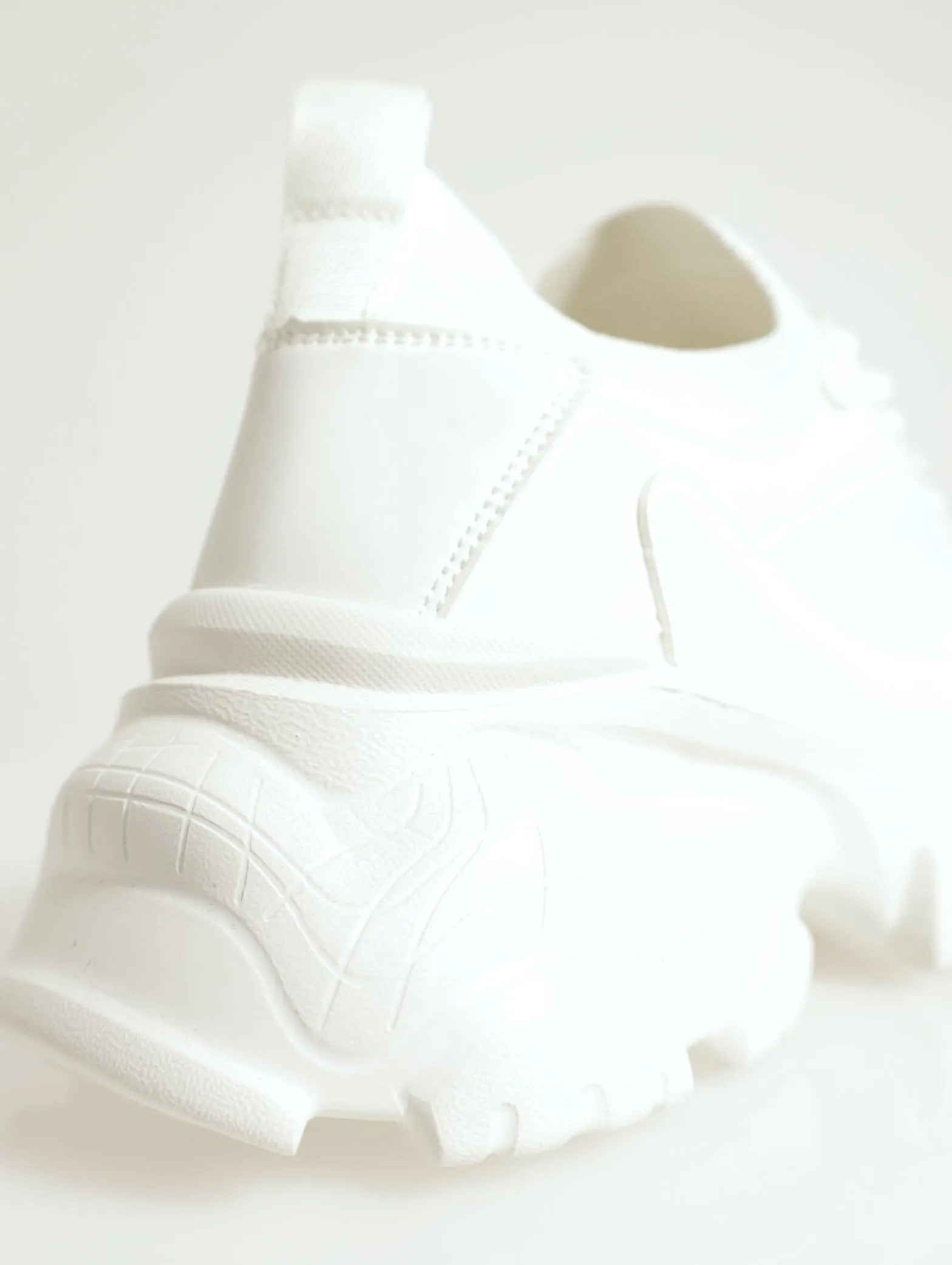 Obii Chunky Lace Up Sneaker - White