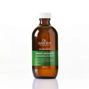 Oil Garden | Sweet Almond Oil | 200ml | Organic | Almond | For Moisturising Skin, Massage and Aromatherapy Blending