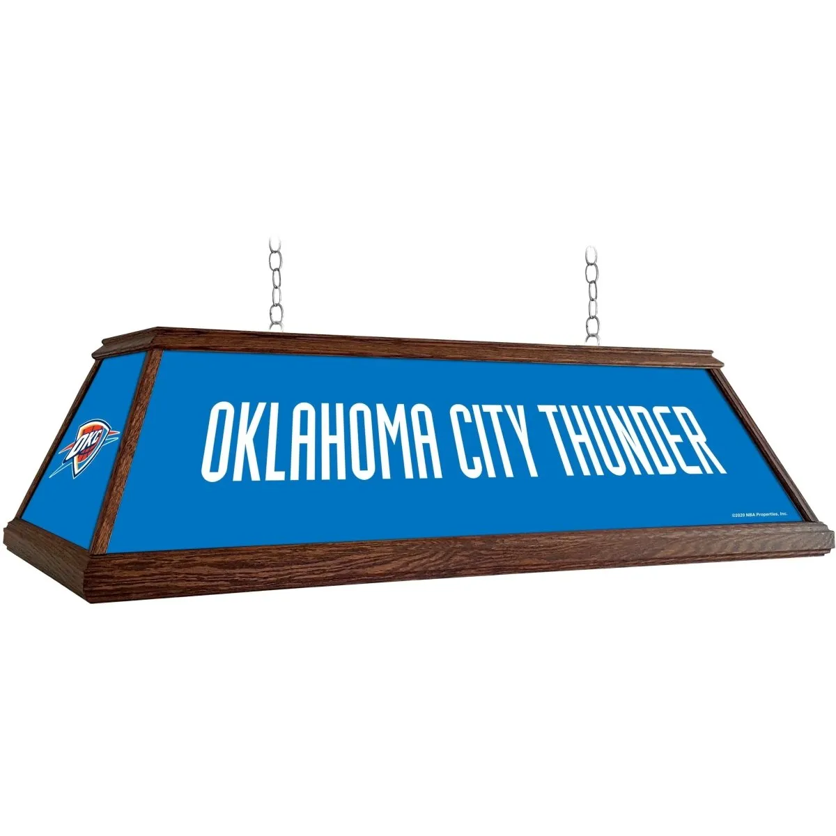 Oklahoma City Thunder: Premium Wood Pool Table Light