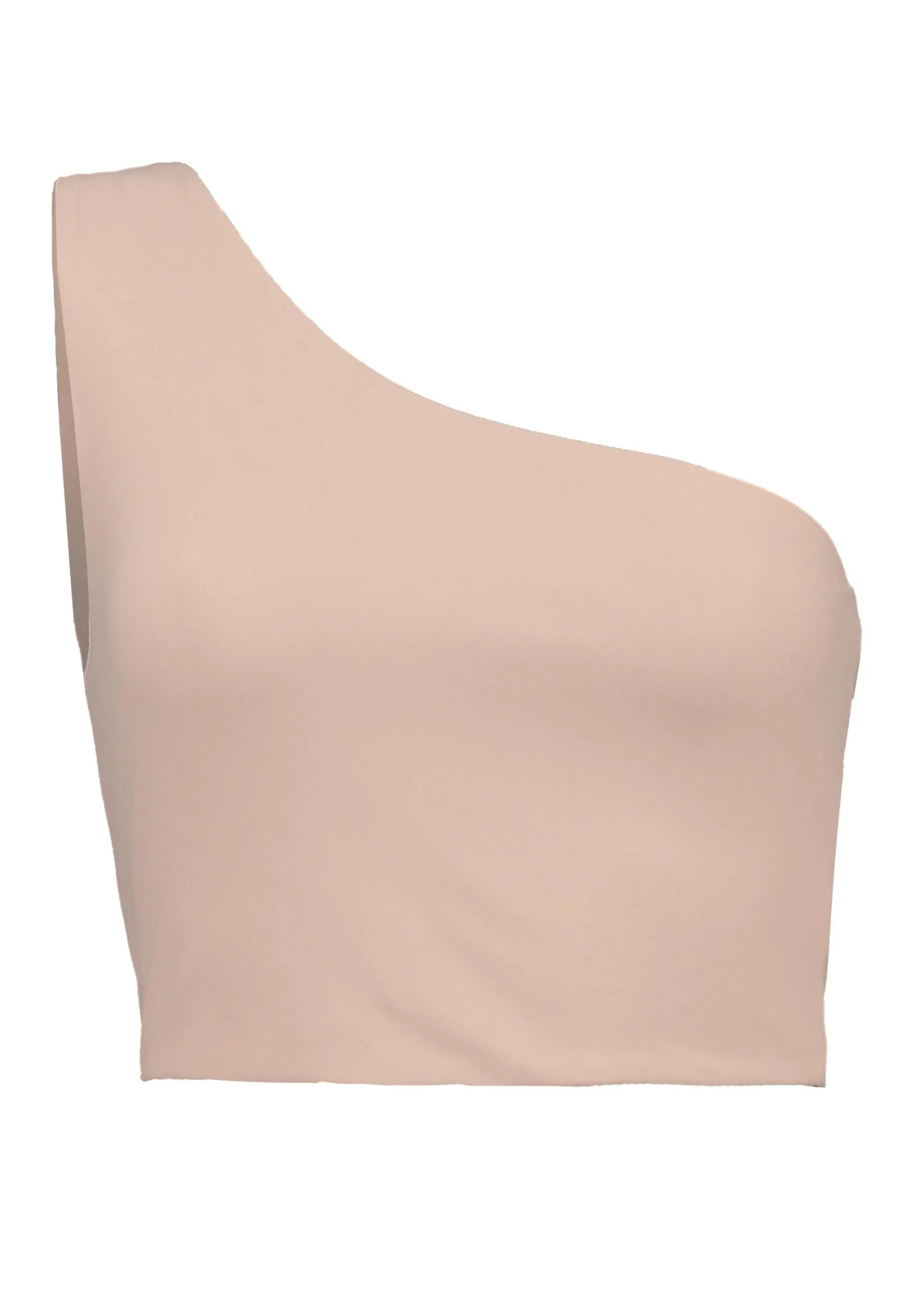 One Shoulder Yoga Top - Taupe
