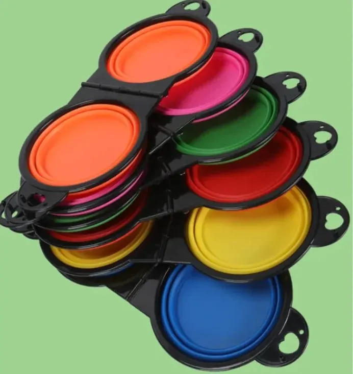 Outdoor Pet Feeder silicone bowl