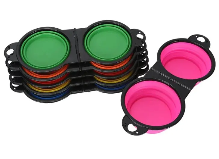 Outdoor Pet Feeder silicone bowl