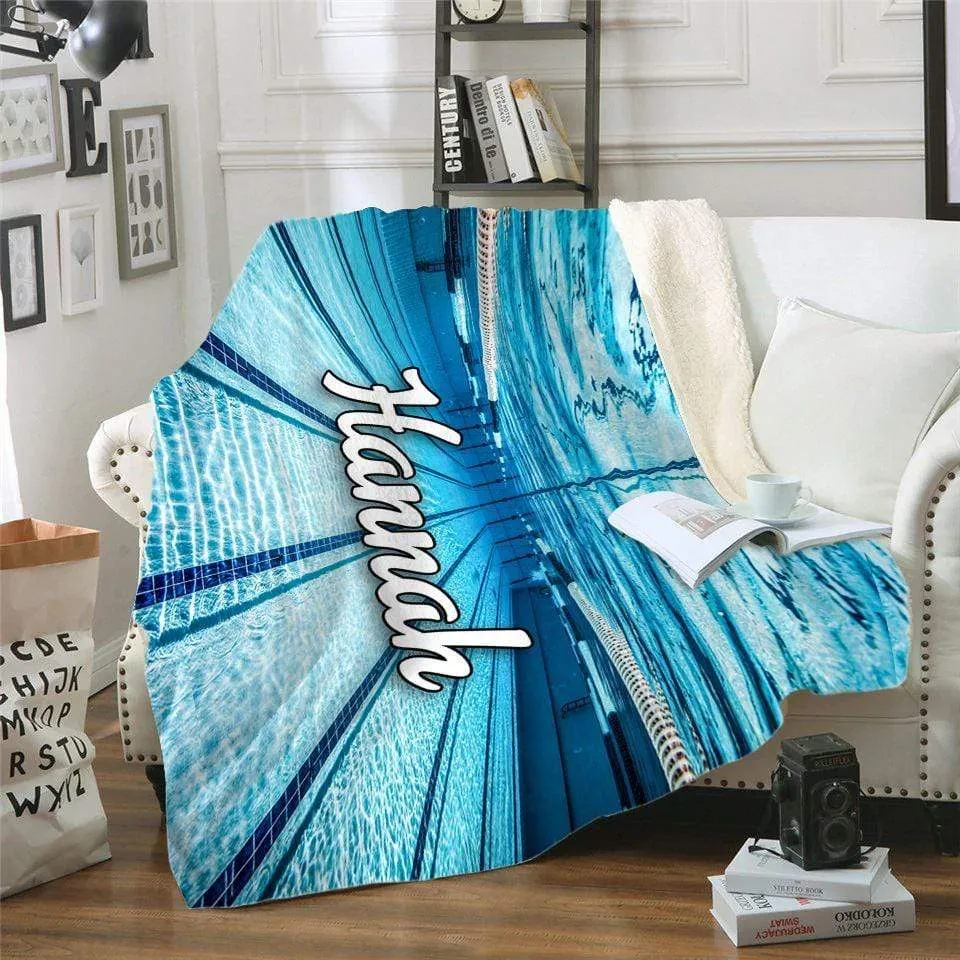 Personalized Competitive Swimming Blankets