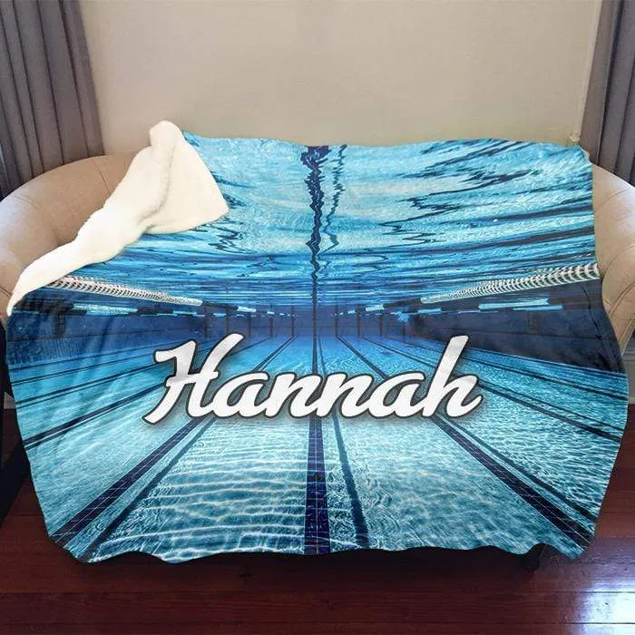 Personalized Competitive Swimming Blankets