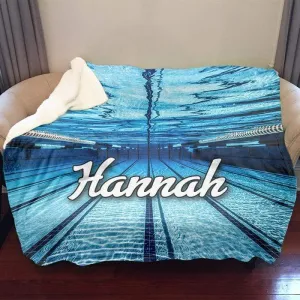 Personalized Competitive Swimming Blankets