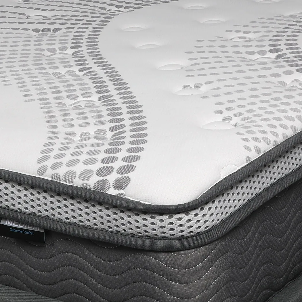 Pocket Spring Mattress Cool Gel Memory Foam  Euro Top Medium Soft 30CM - KING