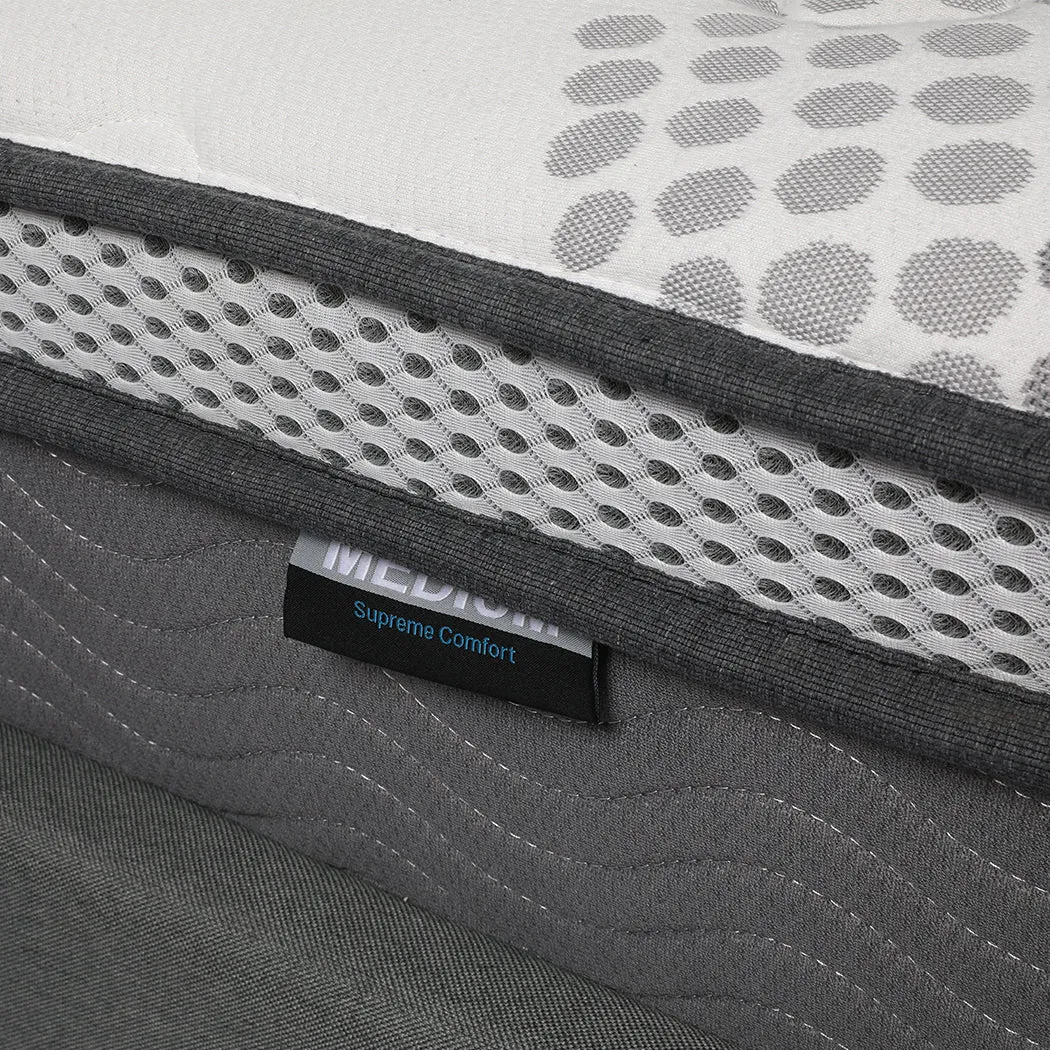 Pocket Spring Mattress Cool Gel Memory Foam  Euro Top Medium Soft 30CM - KING