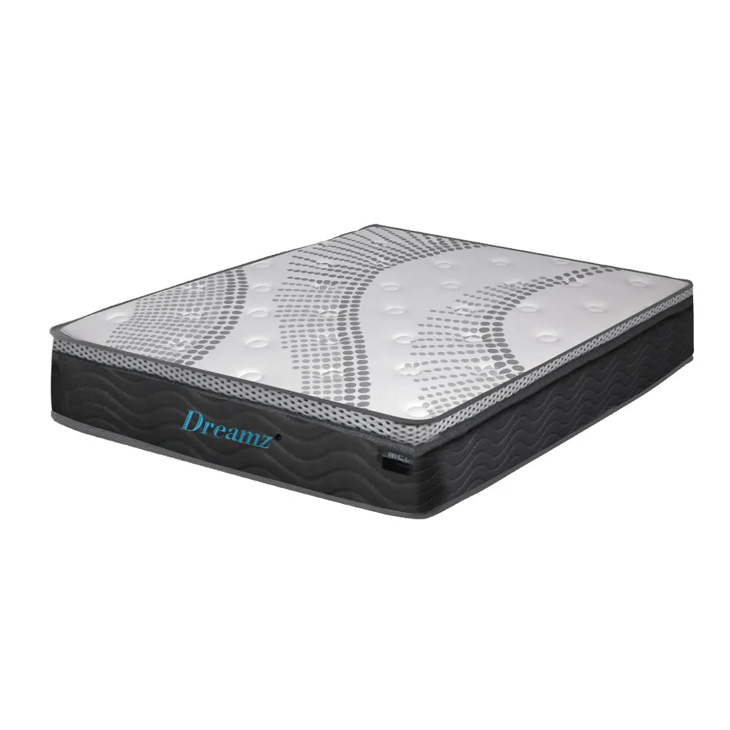 Pocket Spring Mattress Cool Gel Memory Foam  Euro Top Medium Soft 30CM - QUEEN