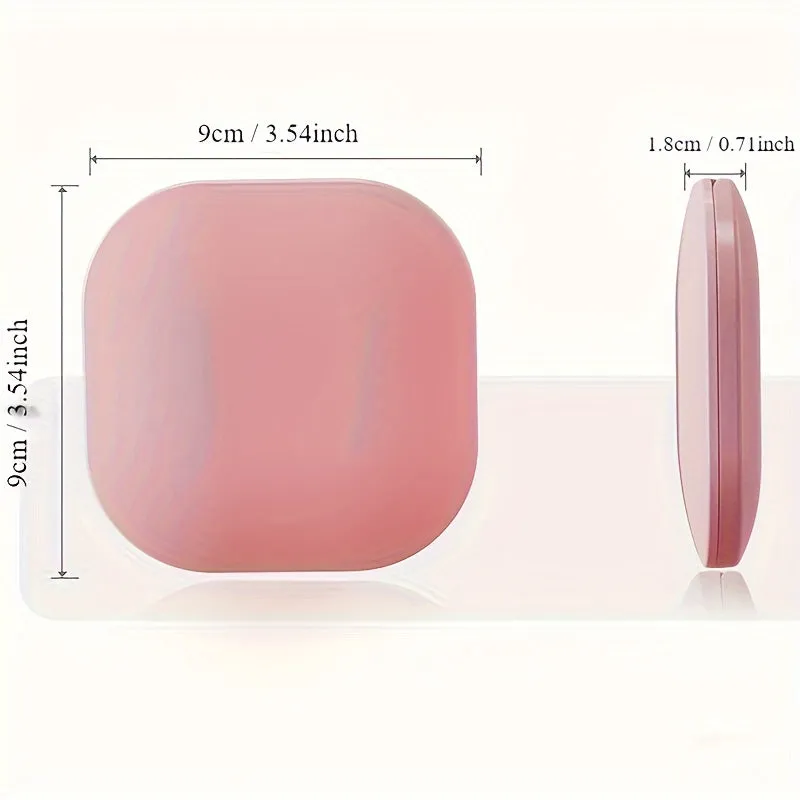 Portable LED Makeup Mirror – Foldable with 3-Color Lighting & Adjustable Brightness