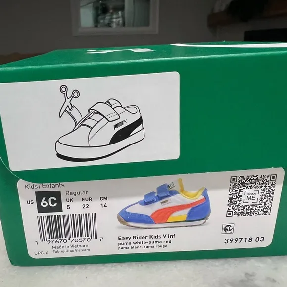 PUMA EASY RIDER TODDLER 'WHITE BLUE RED'