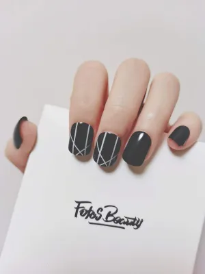 Punk Black (short nails）