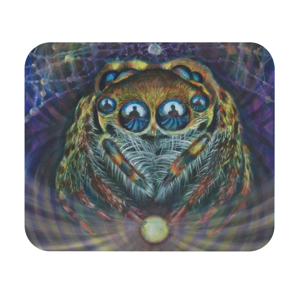 "Jumping Dimensions, Weaving Reality" Mouse Pad (Rectangle)