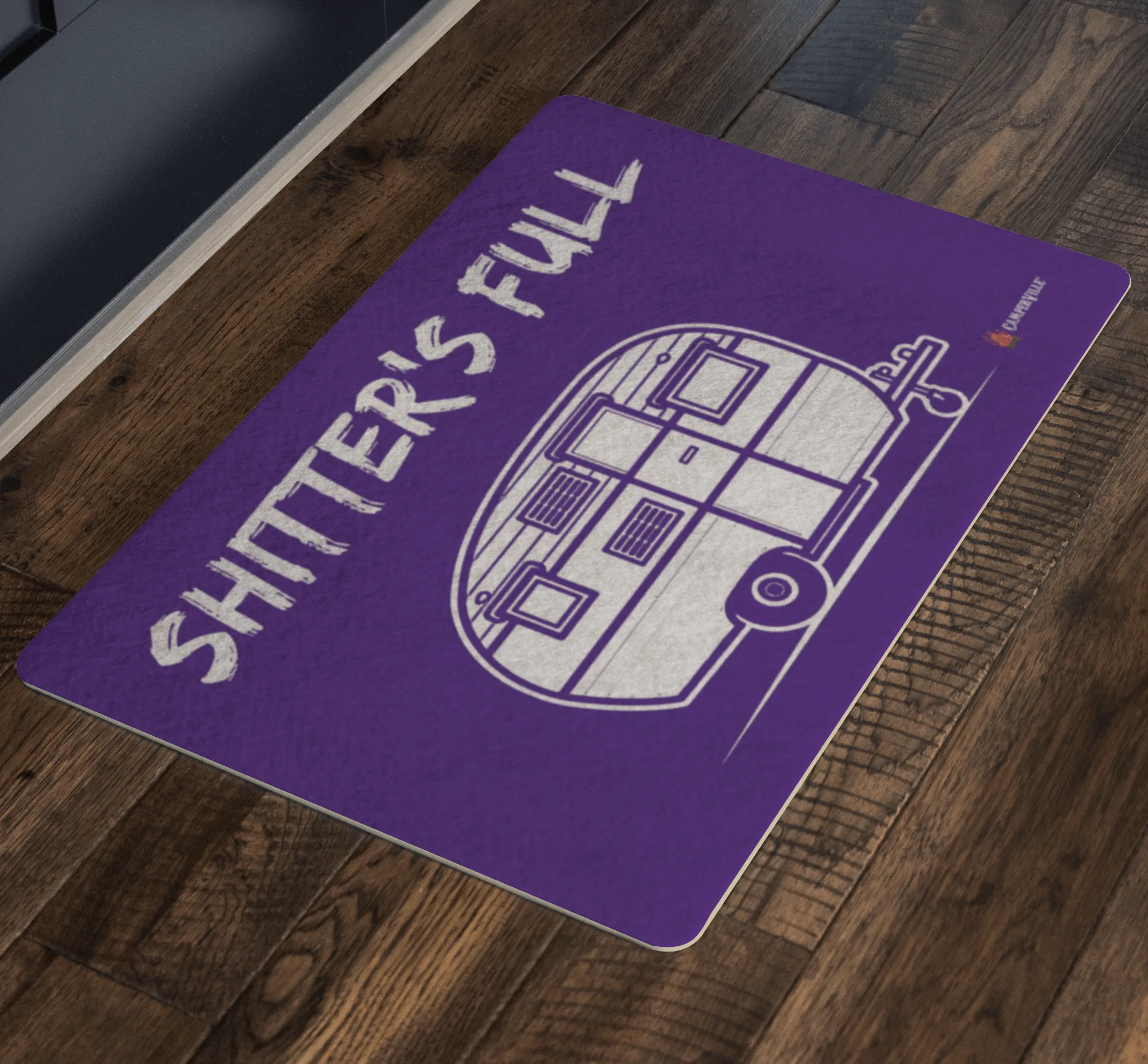 "Shitters Full" - Camper Trailer Doormat