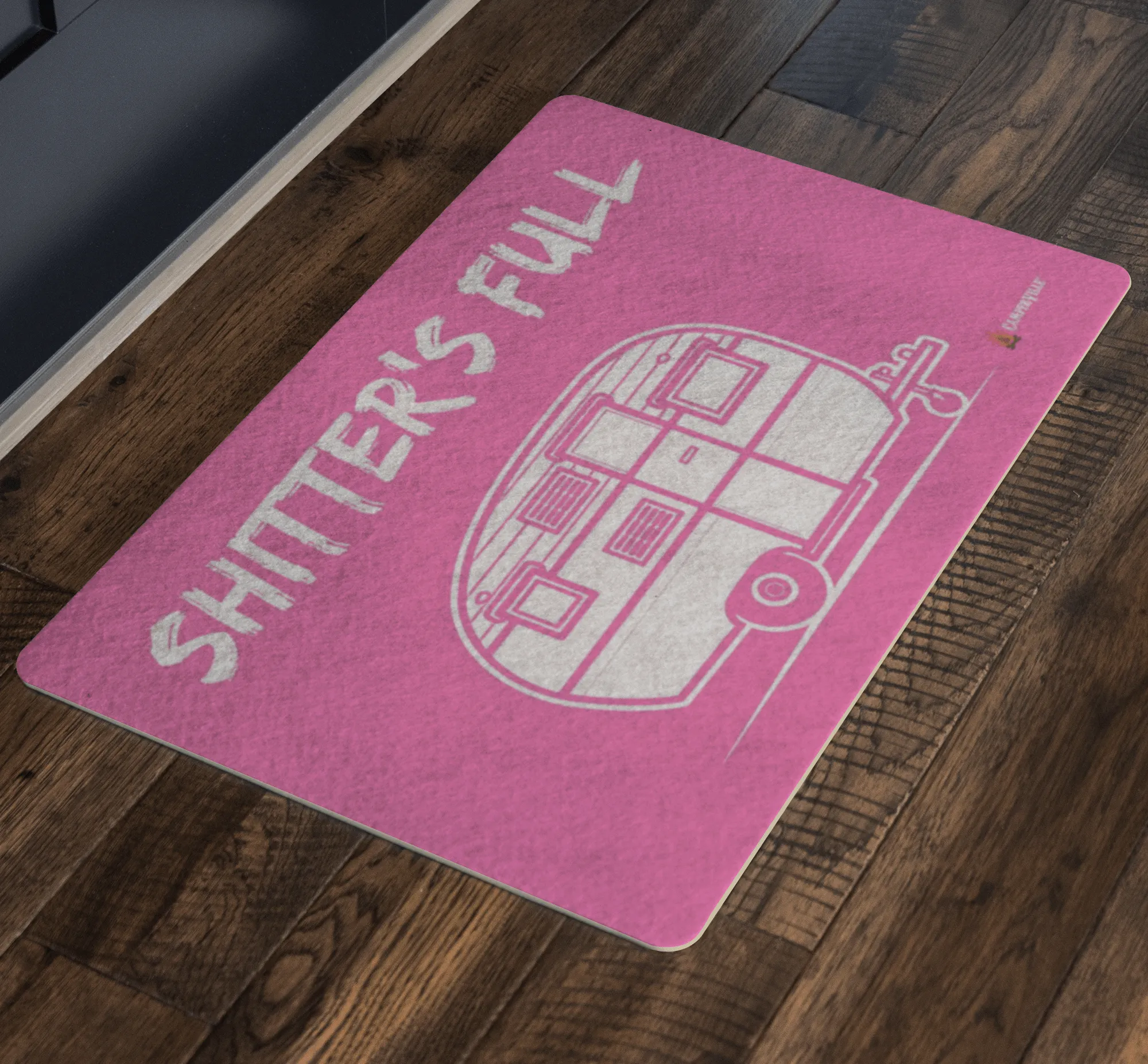 "Shitters Full" - Camper Trailer Doormat
