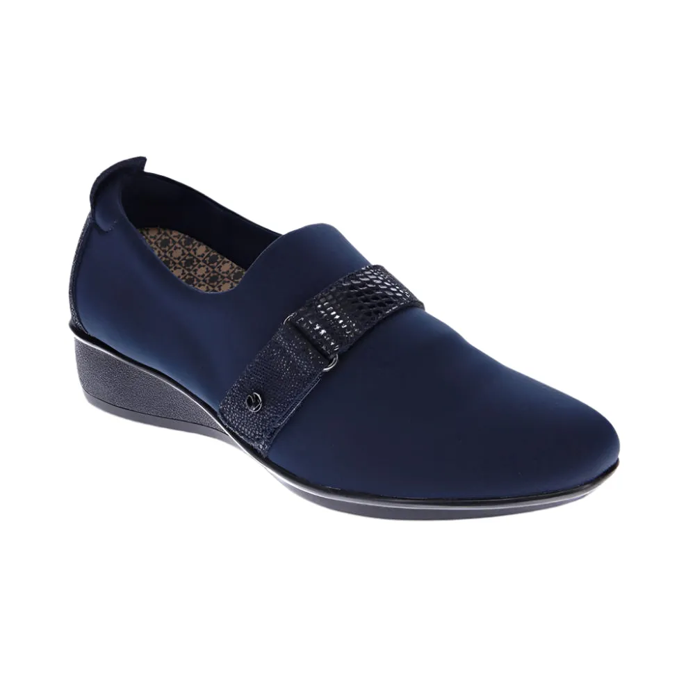 Revere Women's Genoa Stretch Loafer Navy
