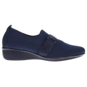 Revere Women's Genoa Stretch Loafer Navy