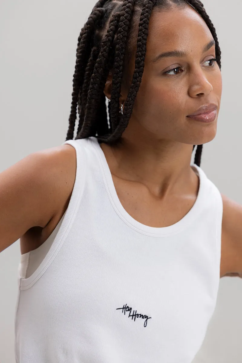 Rib Tank White