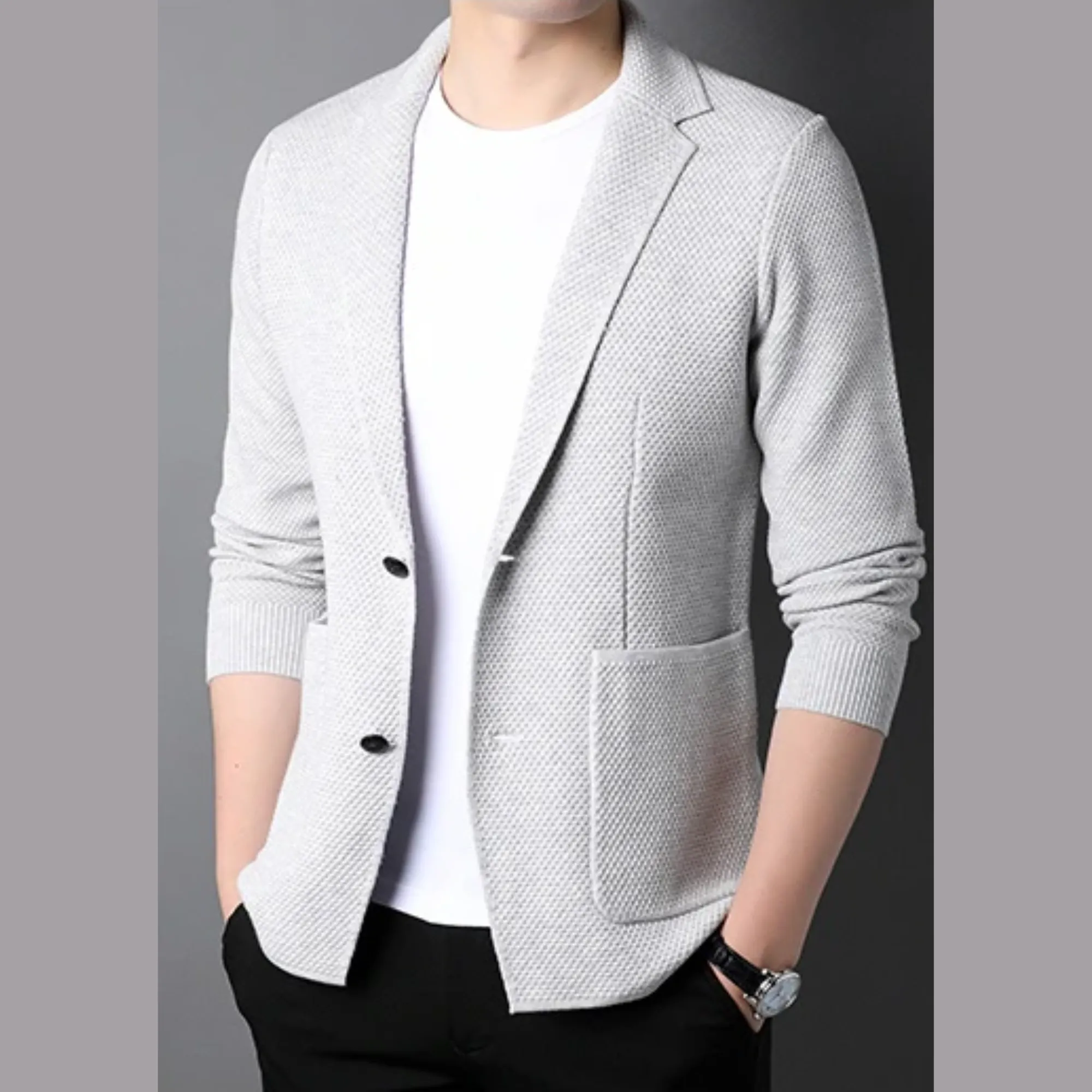 Ricky - Slim Fit Wool Blazer For Men