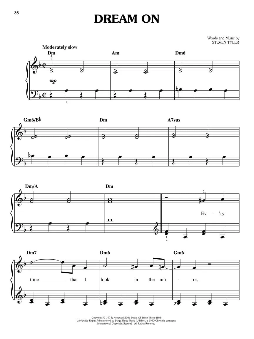 Rock Classics for Easy Piano