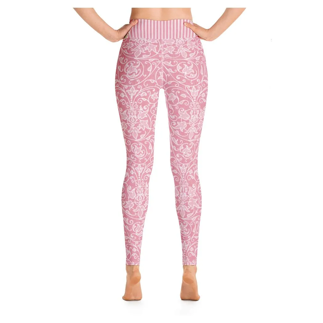 Rose Bloom Yoga Leggings