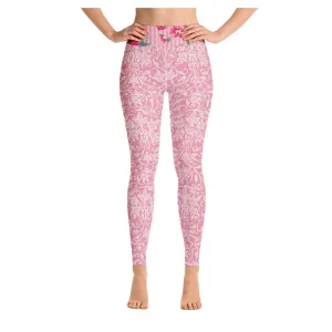 Rose Bloom Yoga Leggings
