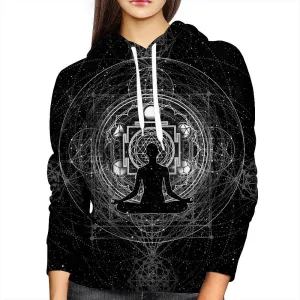 Sacred Sri Yanta Womens Hoodie