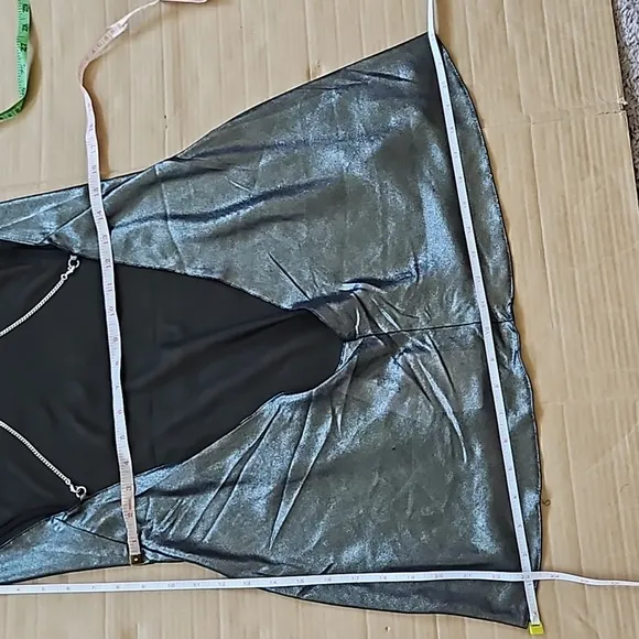 Savage x Fenty Liquid Metal Slip dress-XL