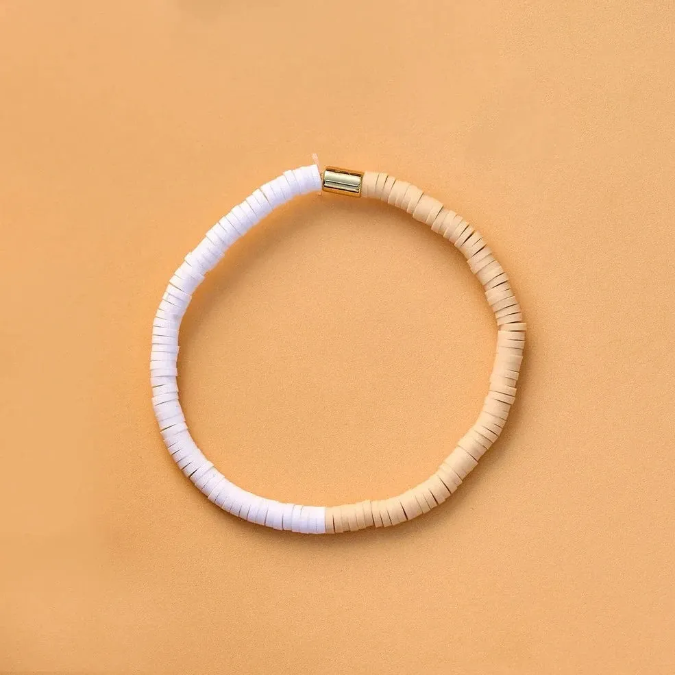Seascape Stretch Bracelet in Cafecito