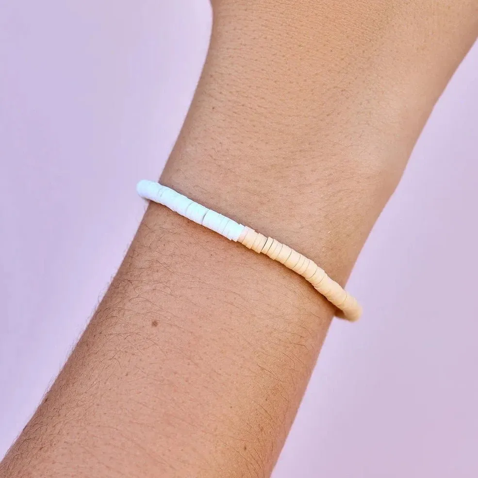 Seascape Stretch Bracelet in Cafecito