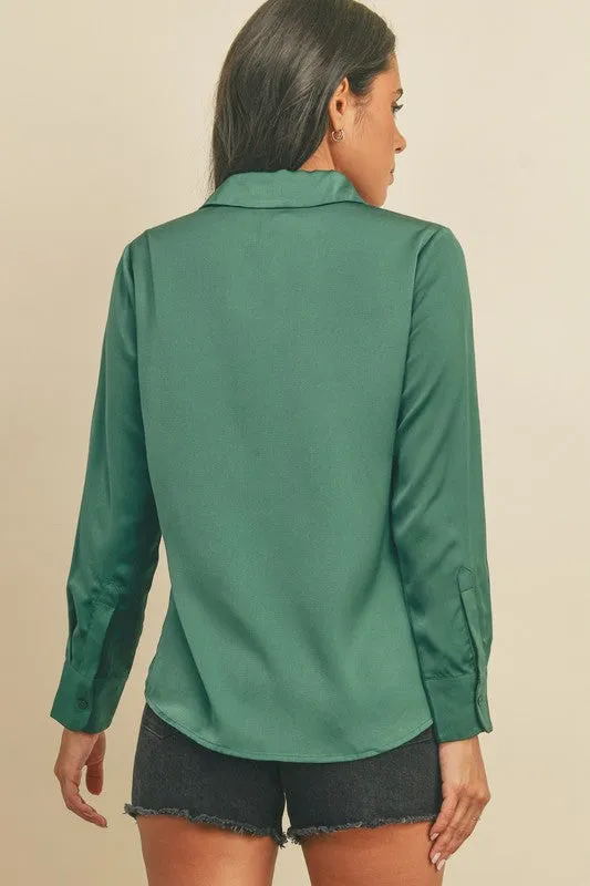 Serenity Satin Blouse