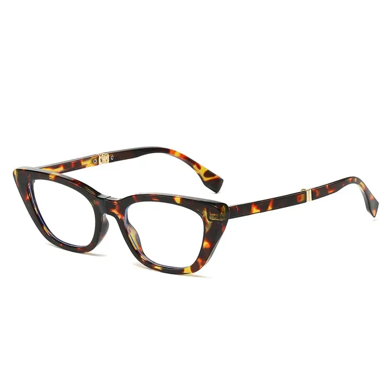 SHAUNA Small Cat Eye Folding Sunglasses
