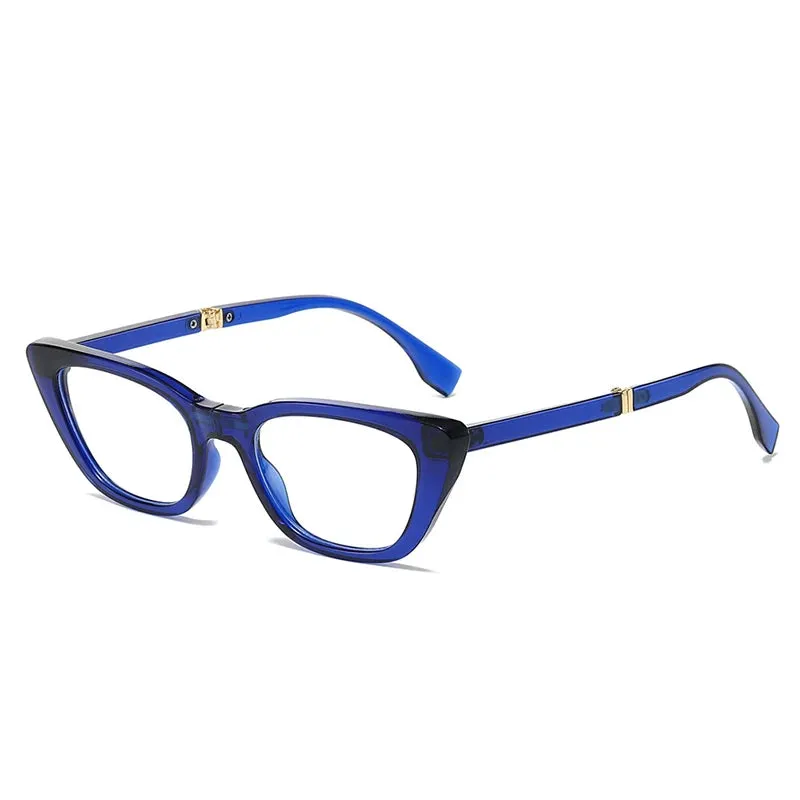 SHAUNA Small Cat Eye Folding Sunglasses