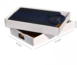 Shirt Box 14.00 X 9.00 X 2.25 Inches 100 Pieces Corrugated White