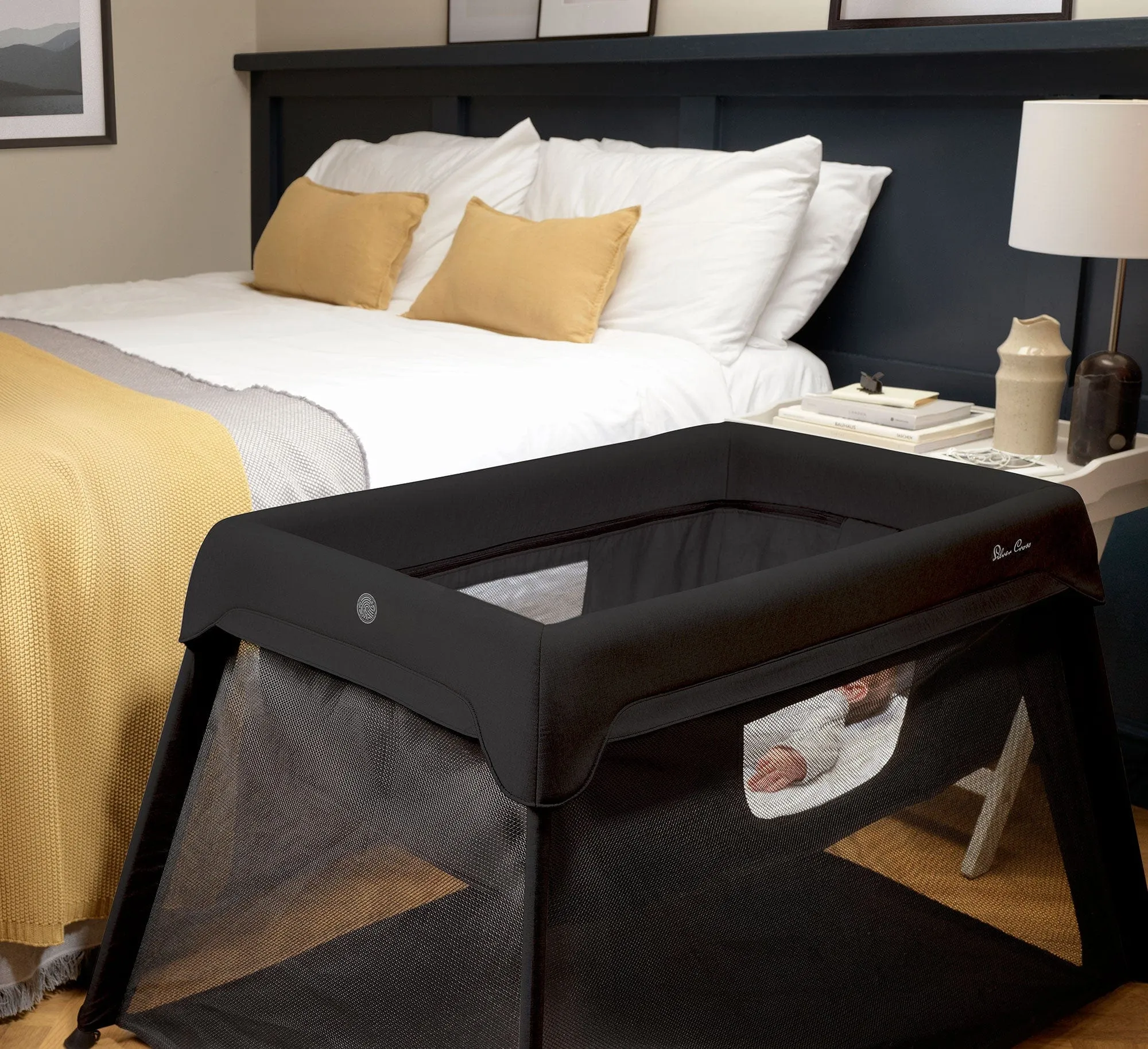 Silver Cross Slumber Travel Cot - Carbon