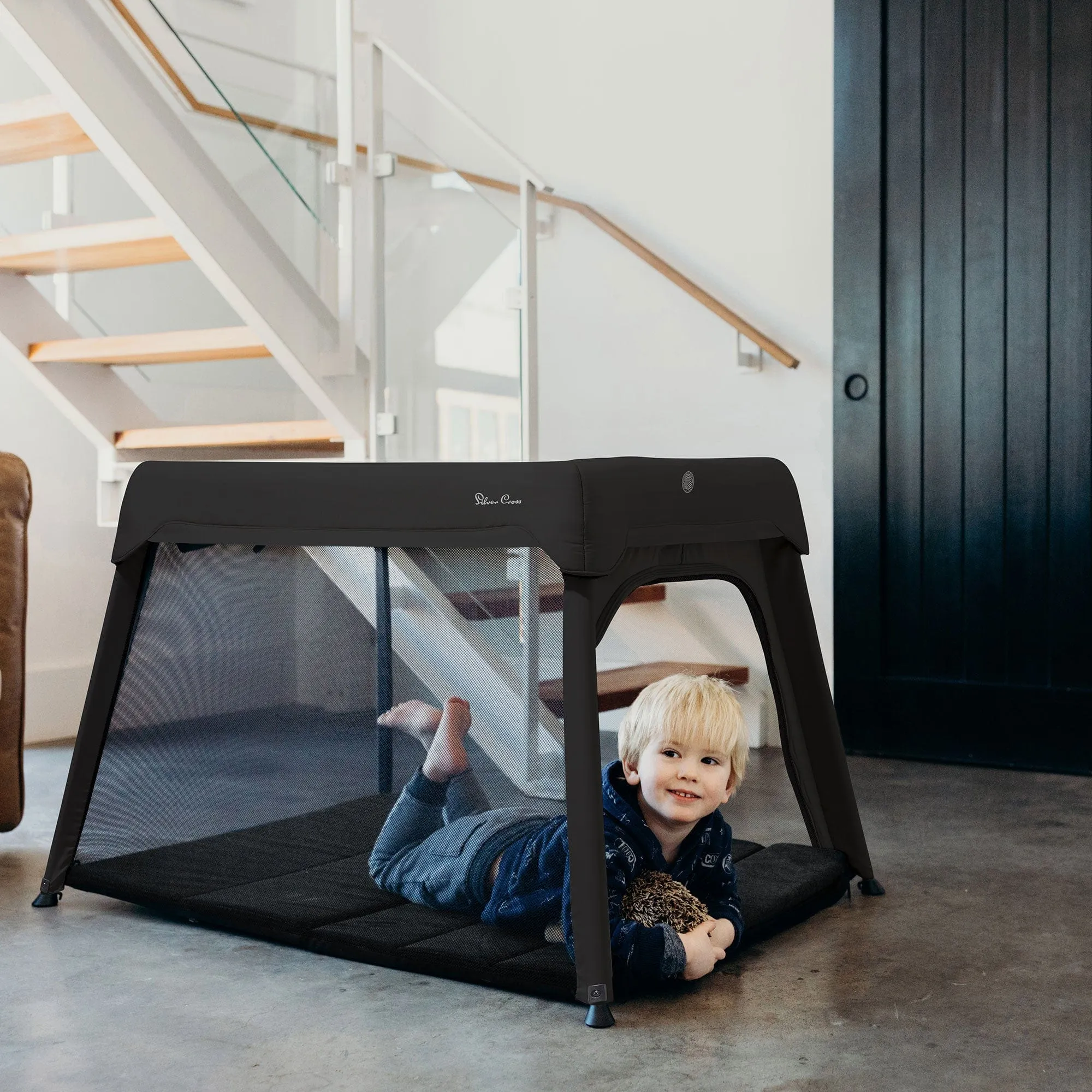 Silver Cross Slumber Travel Cot - Carbon