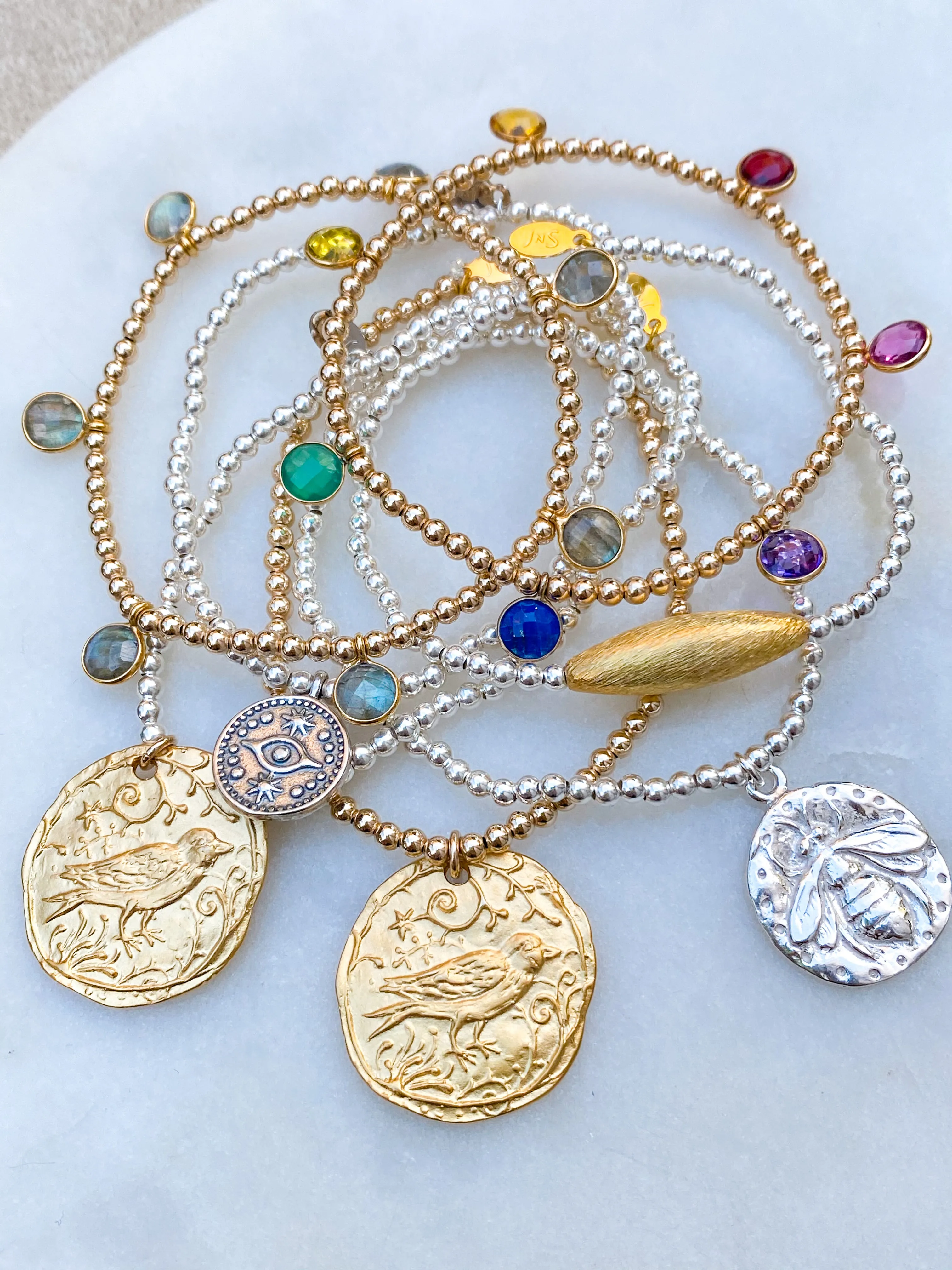 Silver Queen Bee Bracelet