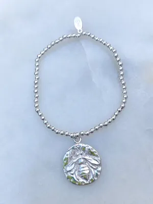 Silver Queen Bee Bracelet