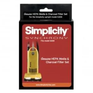 Simplicity / Riccar OEM Hepa Pleated Exhaust Filter & Foam Charcoal Filter