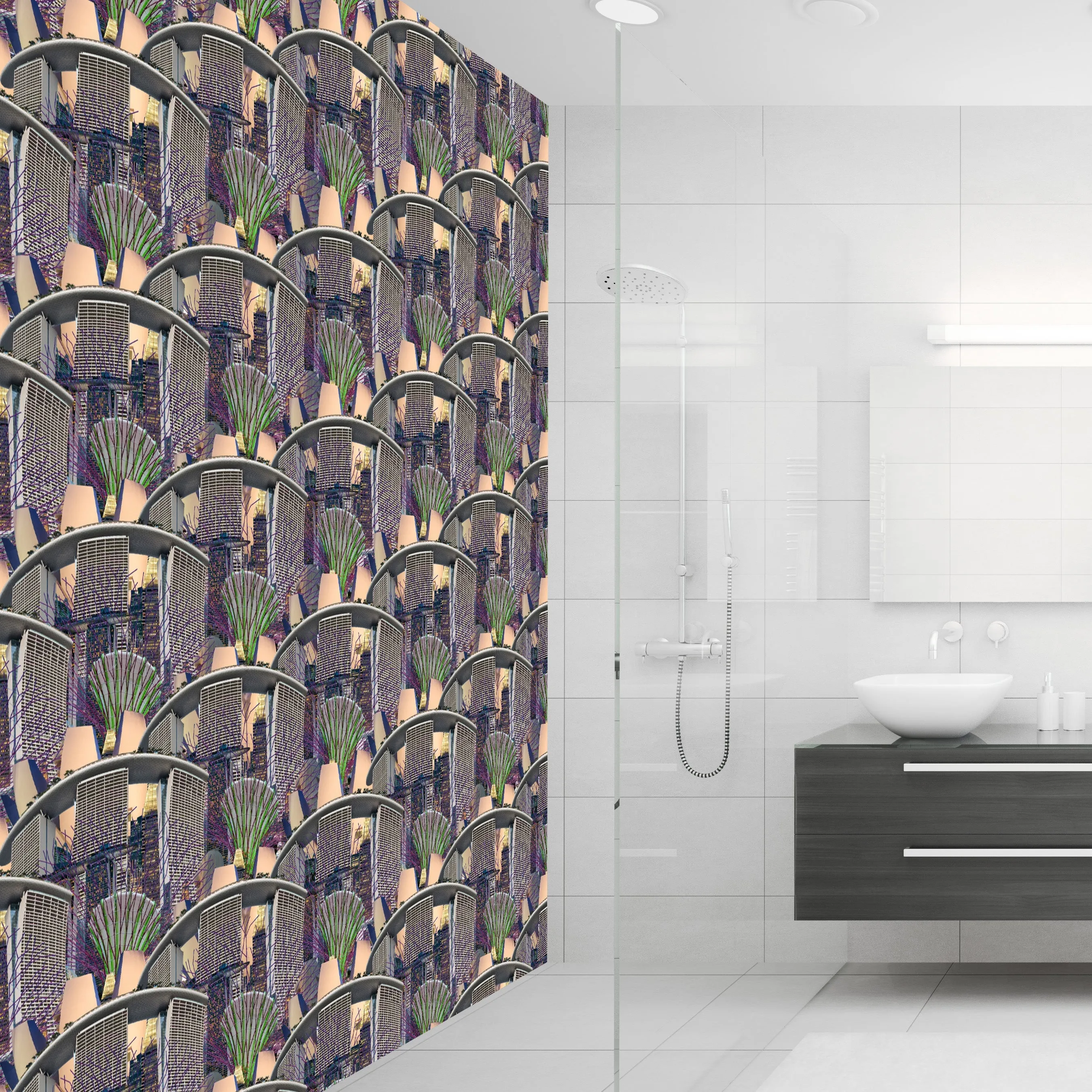 Singapore City Acrylic Wall Panels Home Decor 2440mmm x 1220mm