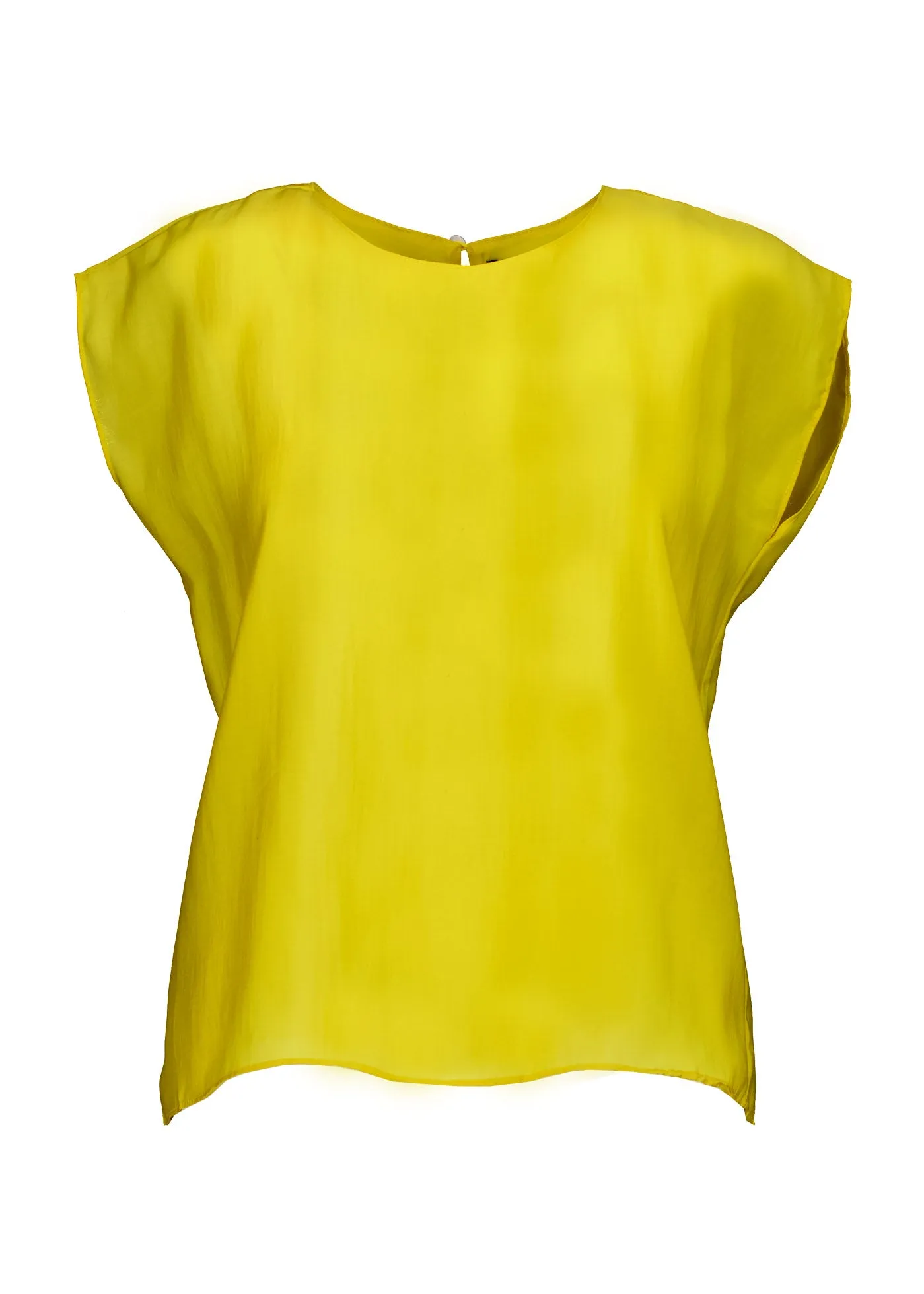 Skyscraper Tee Yellow in Fine Tencel