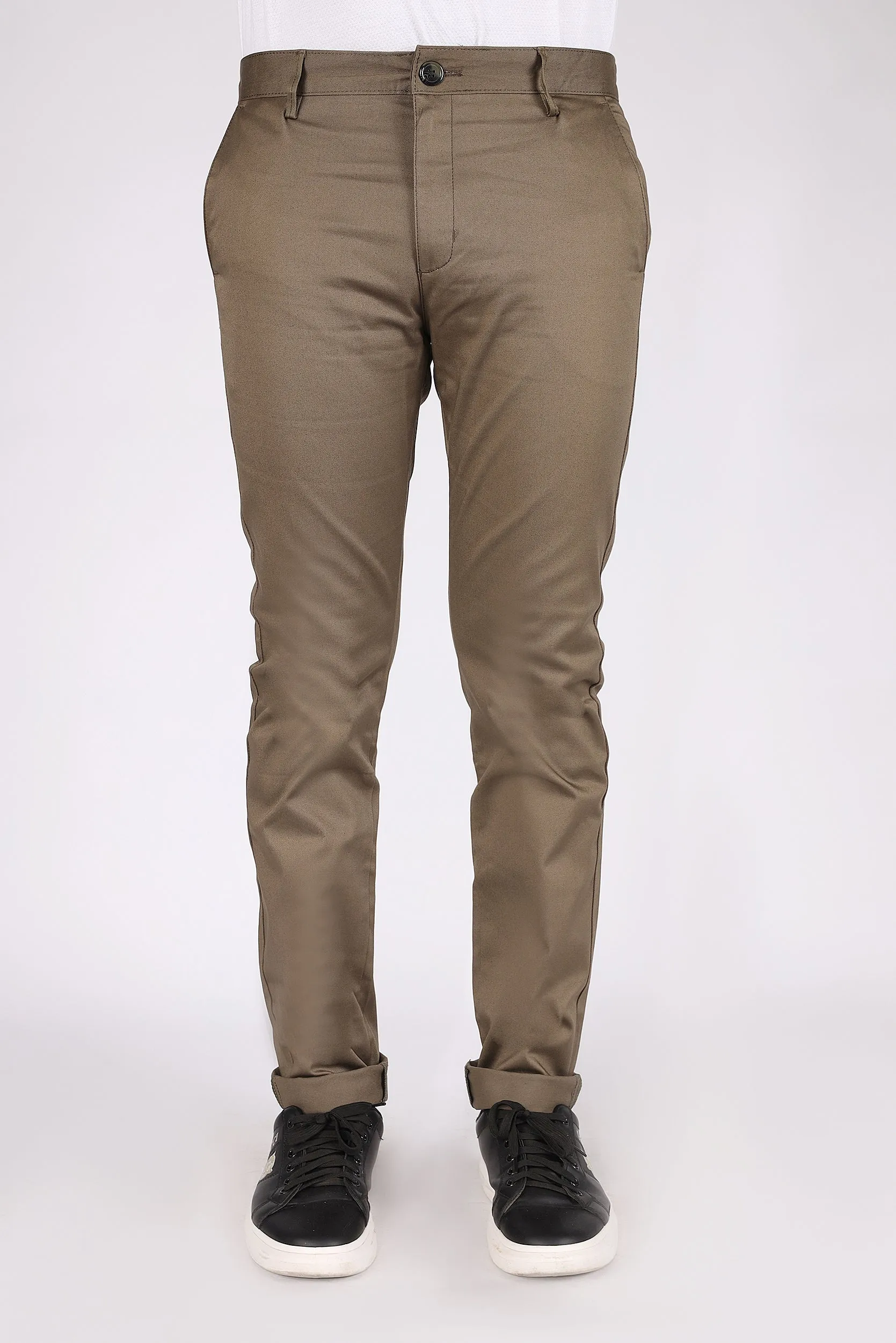 SLIM FIT COTTON PANTS