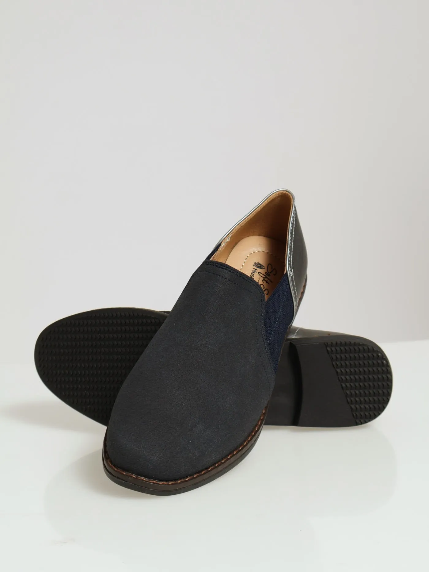 Soft Tymeria Multifabric Flat Shoe - Navy