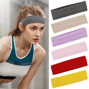 Soft Wash Face Headband for Women - Sports Cycling Makeup Hairbands, Absorbent Sweat Elastic Yoga Hair Bands